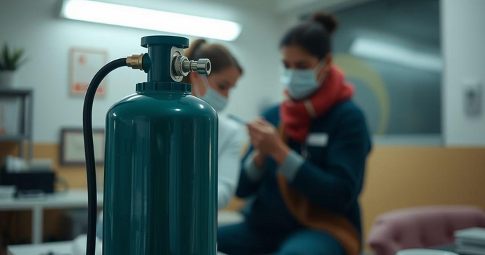 Cilindro portátil de oxigênio como solução prática para emergências e saúde